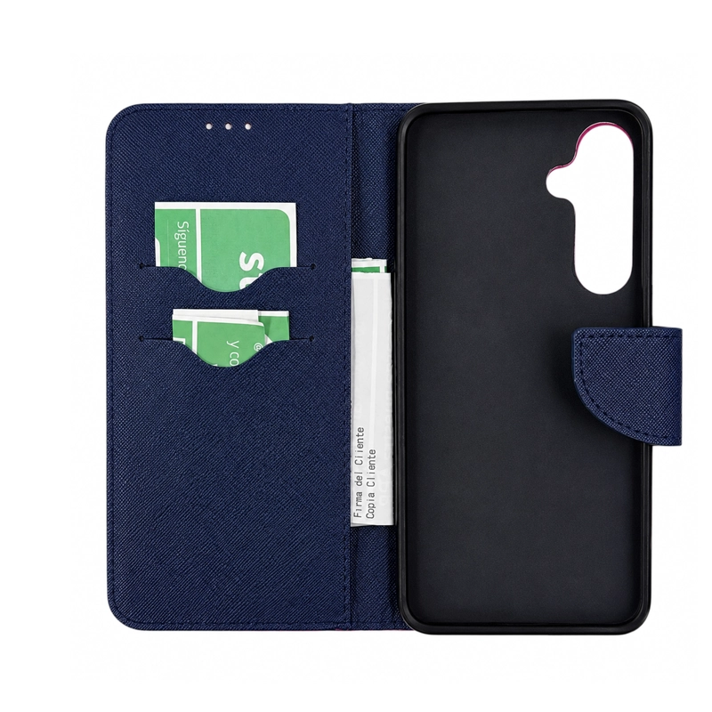 CARCASA AGENDA FLIP COVER PARA SAMSUNG S25 FE FUCSIA - 3