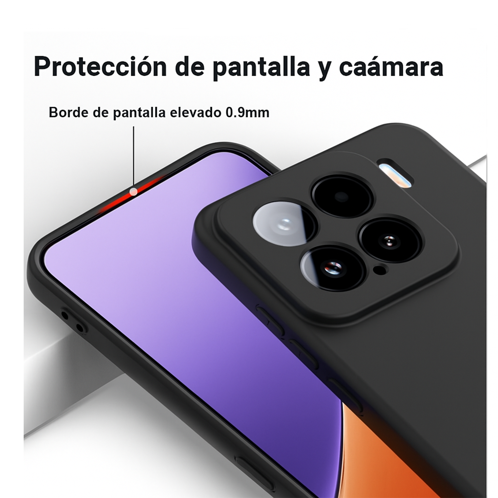 CARCASA FUNDA PARA XIAOMI 15 GOMA LILA - 2