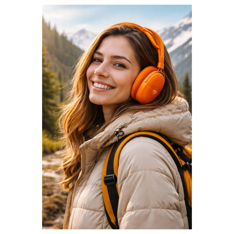 AUDIFONO INALAMBRICO BLUETOOTH ACOLCHADO MOTOMO MAX395 LILA - 5