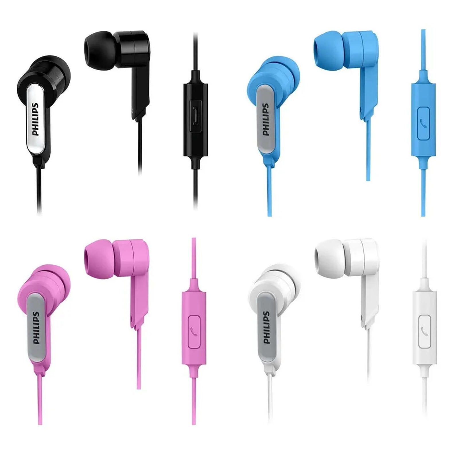 AUDIFONOS MANOS LIBRES CONEXION 3.5MM PHILIPS SHE1405 AZUL - 4