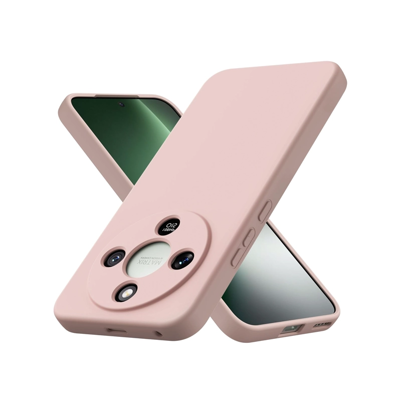 CARCASA COMPATIBLE CON HONOR MAGIC 8 LITE GOMA ROSADO - 2