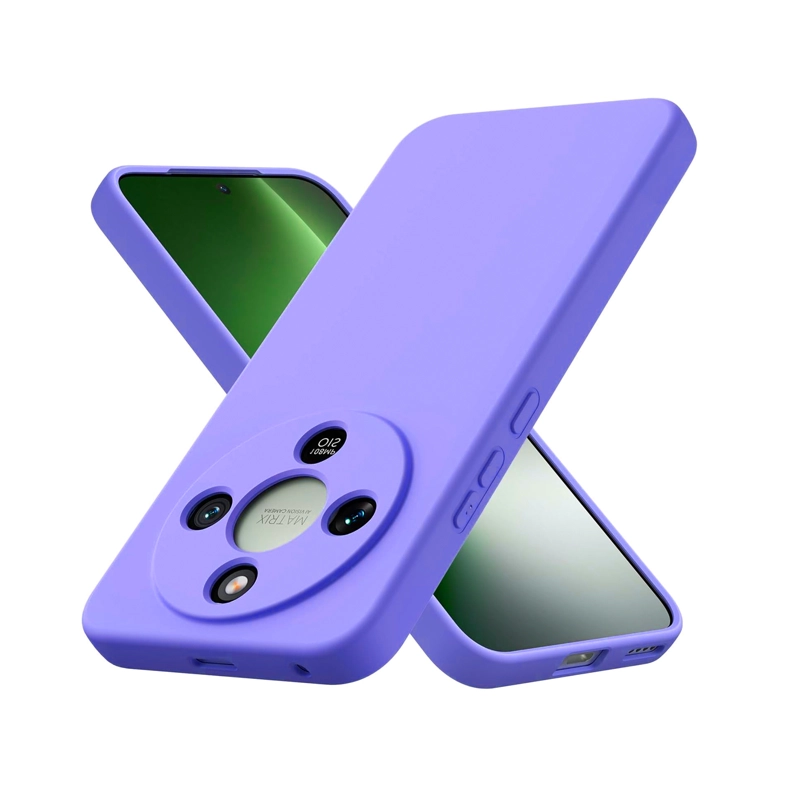 CARCASA COMPATIBLE CON HONOR MAGIC 8 LITE GOMA MORADO - 1