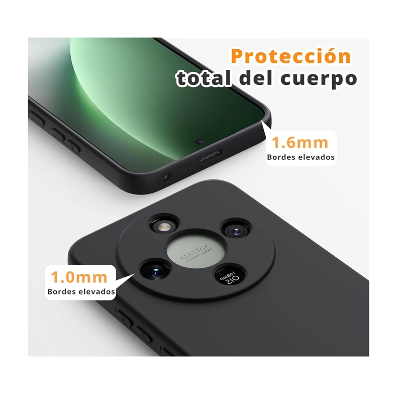 CARCASA COMPATIBLE CON HONOR MAGIC 8 LITE GOMA CELESTE - 2