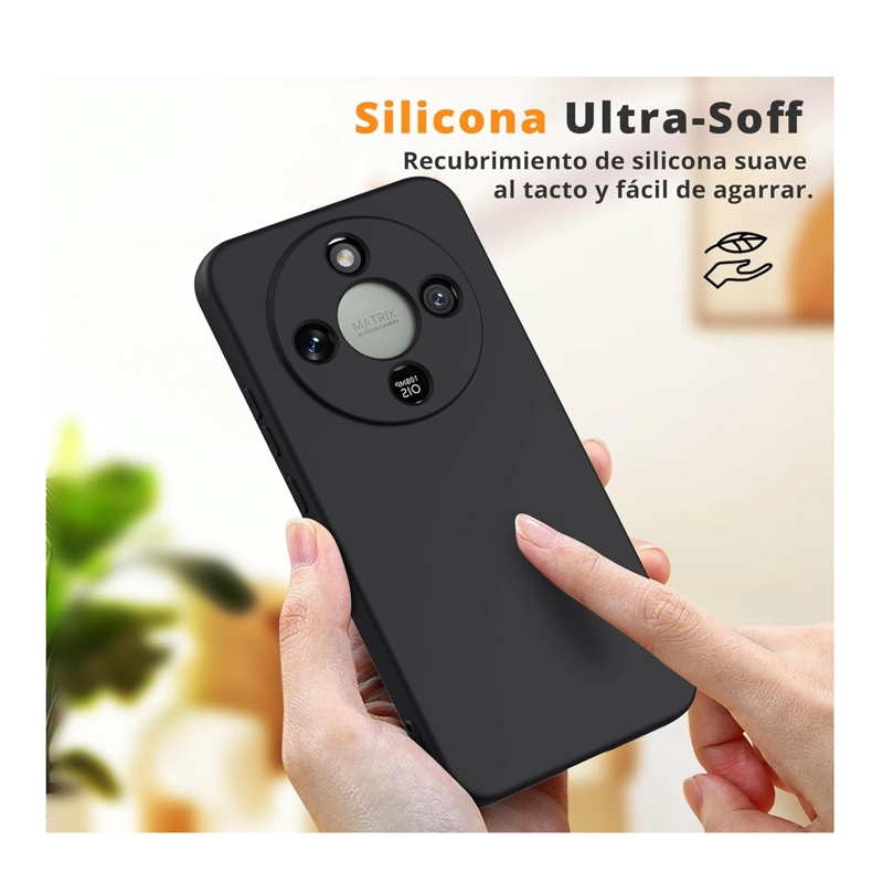 CARCASA COMPATIBLE CON HONOR MAGIC 8 LITE GOMA CELESTE - 4