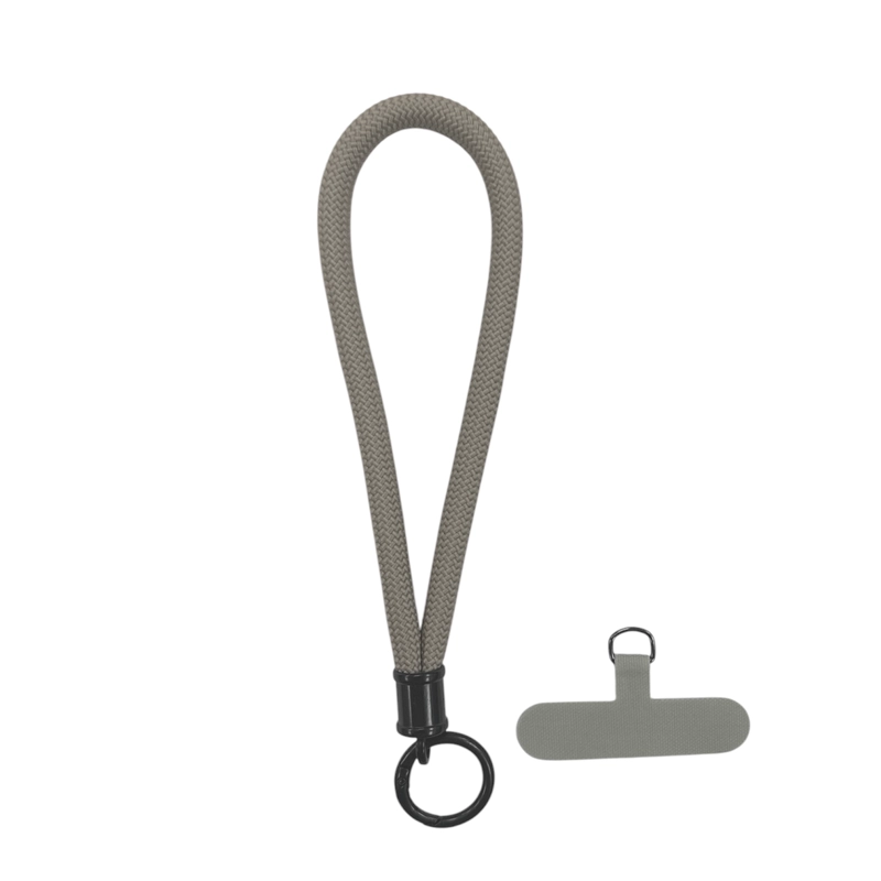 STRAP COLGANTE AJUSTABLE PARA CARCASA CELULAR UNIVERSAL GRIS - 1
