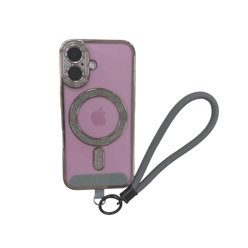 STRAP COLGANTE AJUSTABLE PARA CARCASA CELULAR UNIVERSAL GRIS - 2