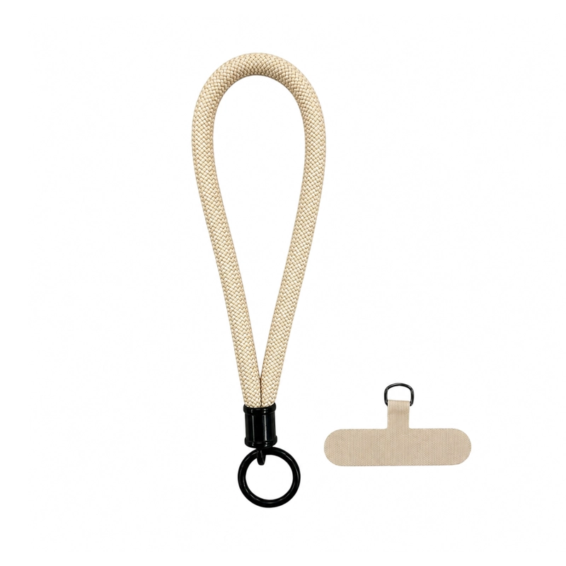 STRAP COLGANTE AJUSTABLE PARA CARCASA CELULAR BEIGE - 1