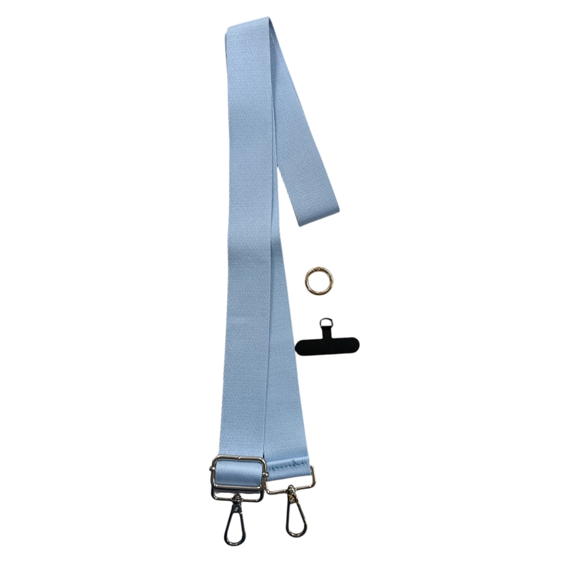 STRAP COLGANTE AJUSTABLE PARA CARCASA CELULAR UNIVERSAL CELESTE - 1