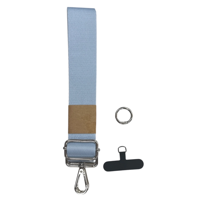 STRAP COLGANTE AJUSTABLE PARA CARCASA CELULAR UNIVERSAL CELESTE - 3