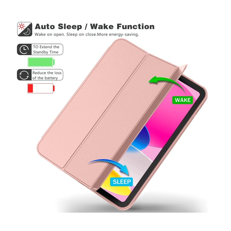 FUNDA SMART COVER RANURA PARA IPAD AIR 11 M4 2026 GOLD ROSE - 6