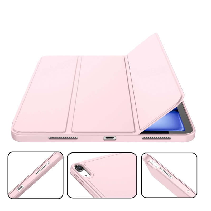 FUNDA SMART COVER RANURA COMPATIBLE CON IPAD AIR 11 M4 2026 ROSADO - 8
