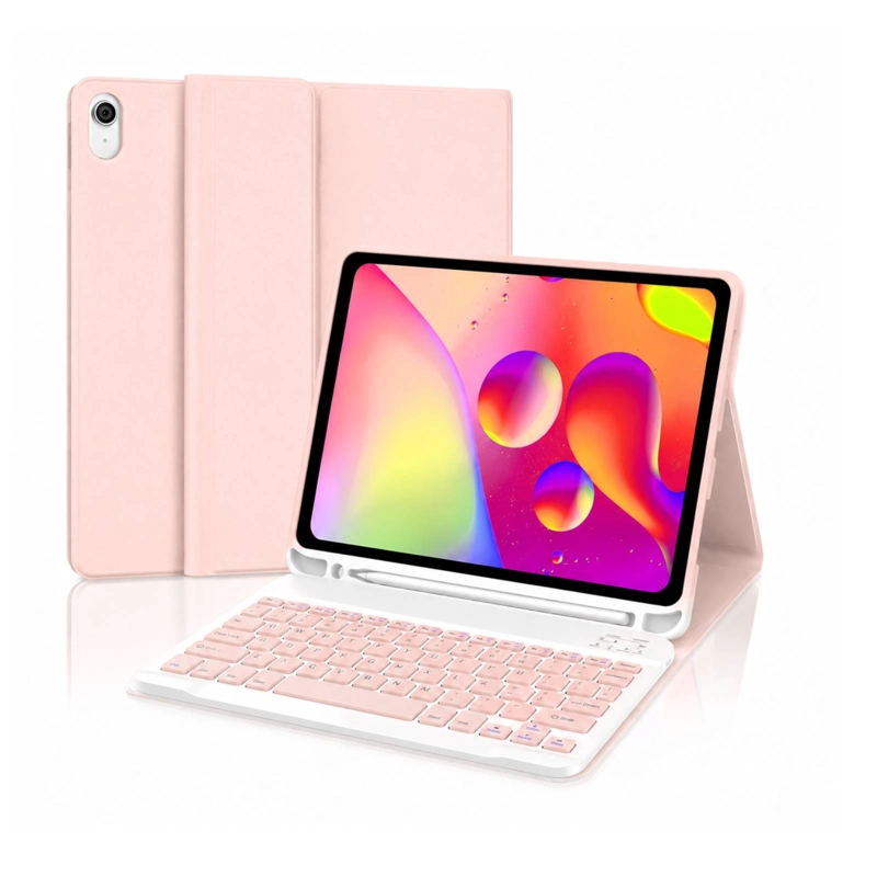 FUNDA CON TECLADO ESPAÑOL PARA IPAD AIR 11 M4 2026 GOLD ROSE - 1