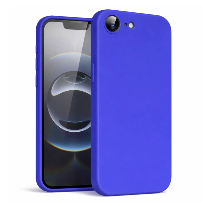 CARCASA ANTIGOLPES COMPATIBLE CON IPHONE 17E GOMA AZUL REY - 1
