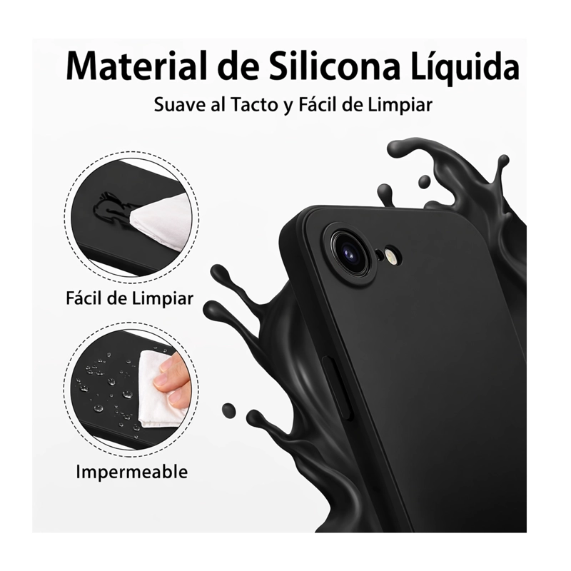 CARCASA ANTIGOLPES COMPATIBLE CON IPHONE 17E GOMA AZUL REY - 3