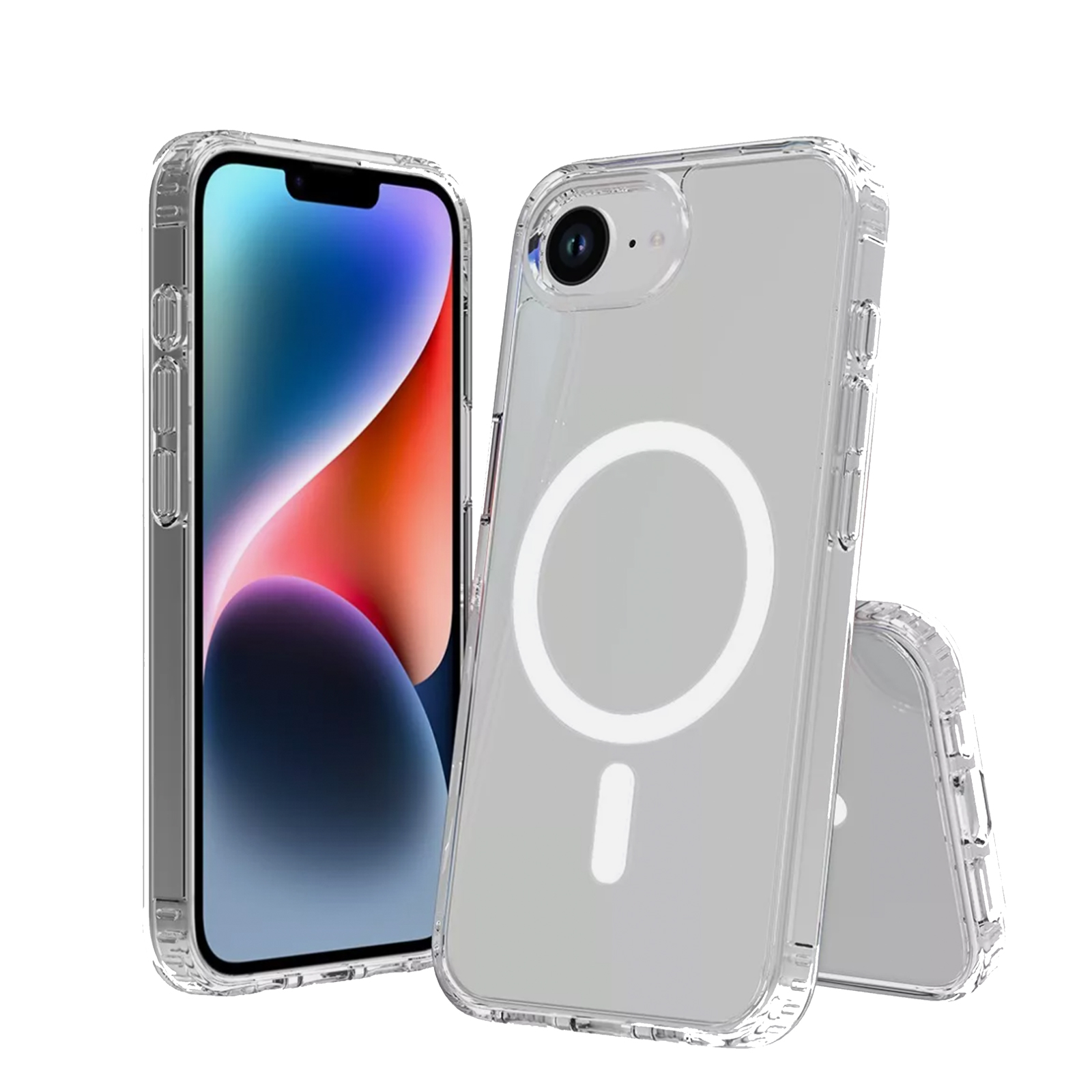 CARCASA TRANSPARENTE PARA IPHONE 17E COMPATIBLE CON MAGSAFE - 1