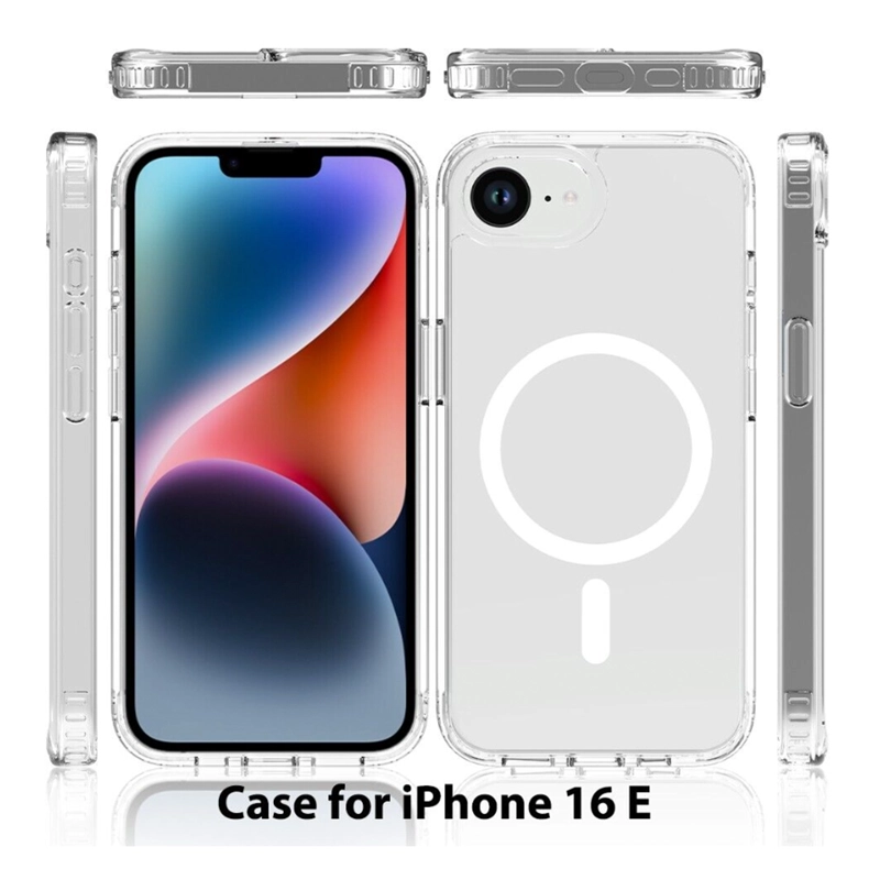CARCASA TRANSPARENTE PARA IPHONE 17E COMPATIBLE CON MAGSAFE - 4