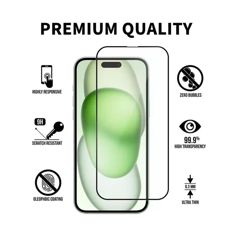 MICA PROTECTORA DE VIDRIO TEMPLADO HD COMPATIBLE CON IPHONE 17E - 4