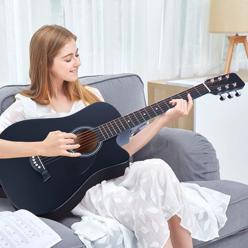 GUITARRA ACUSTICA 39 PULGADAS + FUNDA NATURAL HENDRIX - 6