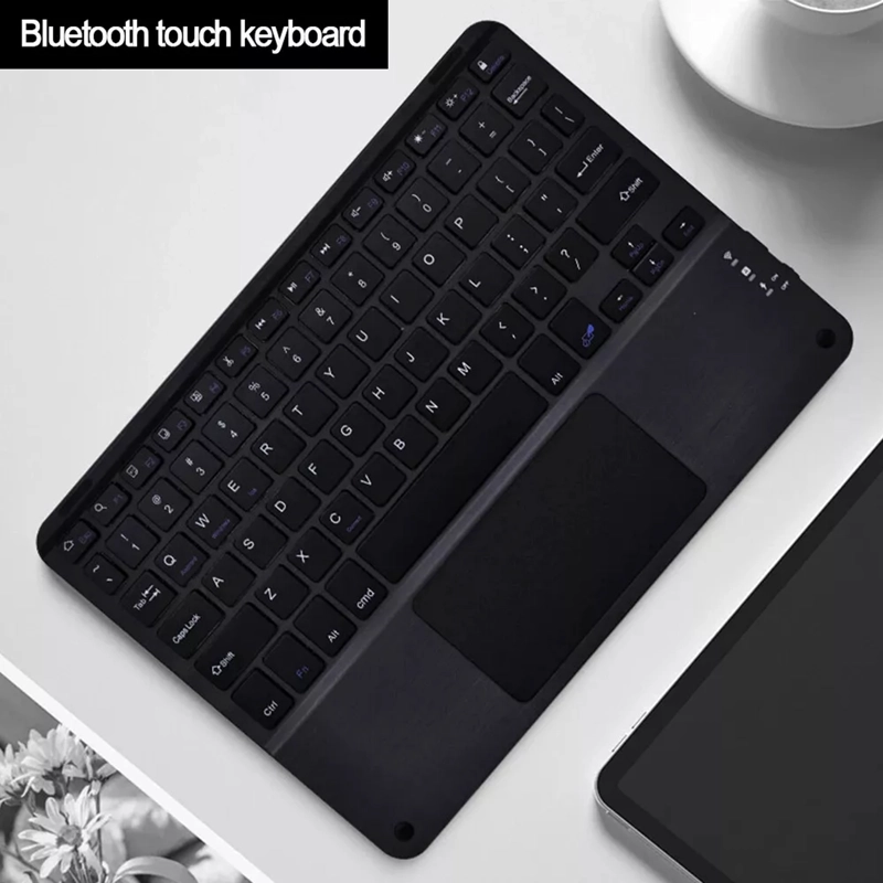 TECLADO INALAMBRICO BLUETOOTH TOUCHPAD ESPAÑOL RECARGABLE NEGRO - 3