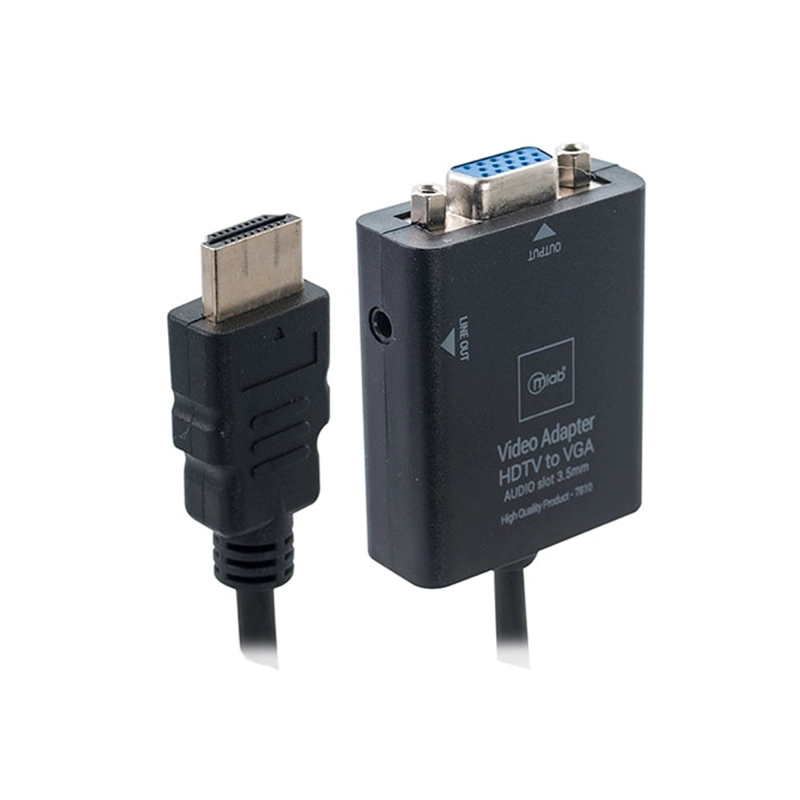 ADAPTADOR HUB CONVERTIDOR HDMI A VGA - 1