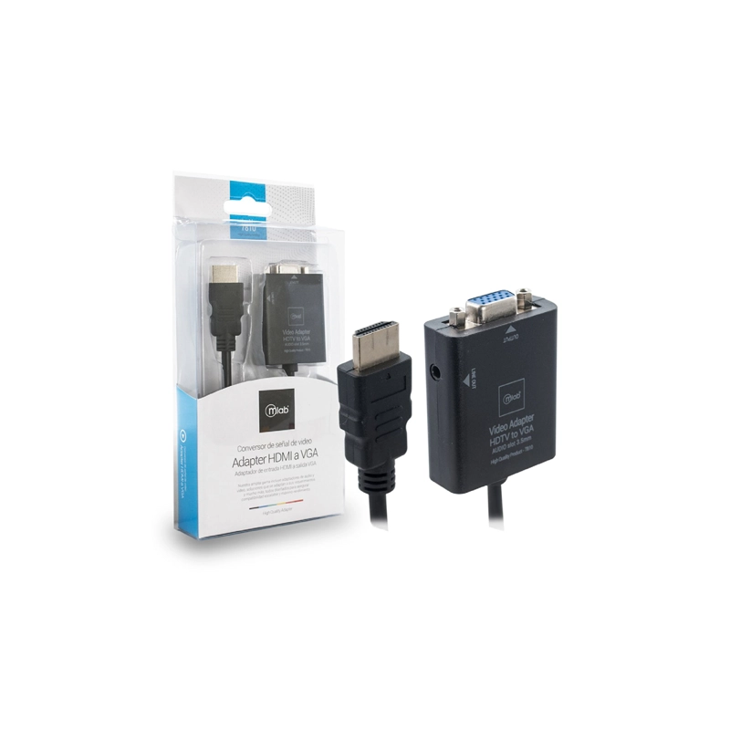 ADAPTADOR HUB CONVERTIDOR HDMI A VGA - 2