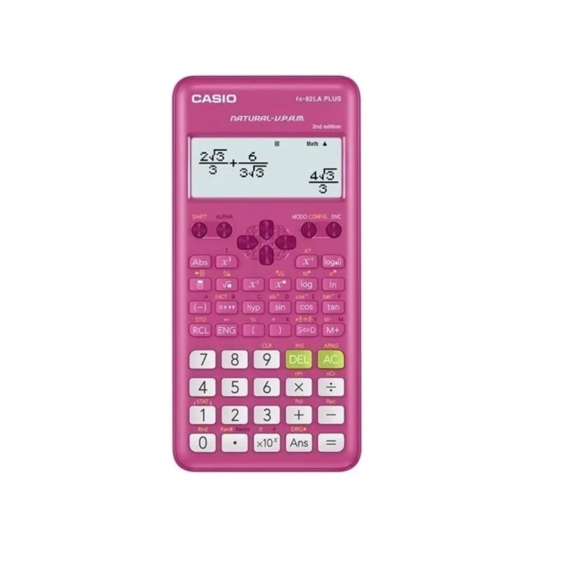 CALCULADORA CIENTIFICA CASIO FX-82LAPLUS 252 FUNCIONE FUCSIA - 1