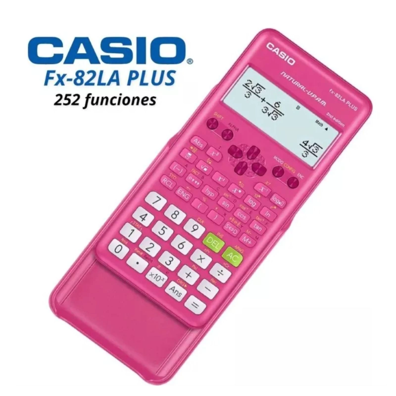 CALCULADORA CIENTIFICA CASIO FX-82LAPLUS 252 FUNCIONE FUCSIA - 2