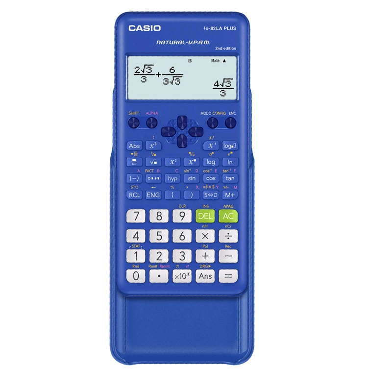 CALCULADORA CIENTIFICA CASIO FX-82LA PLUS 252 FUNCIONES AZUL - 2