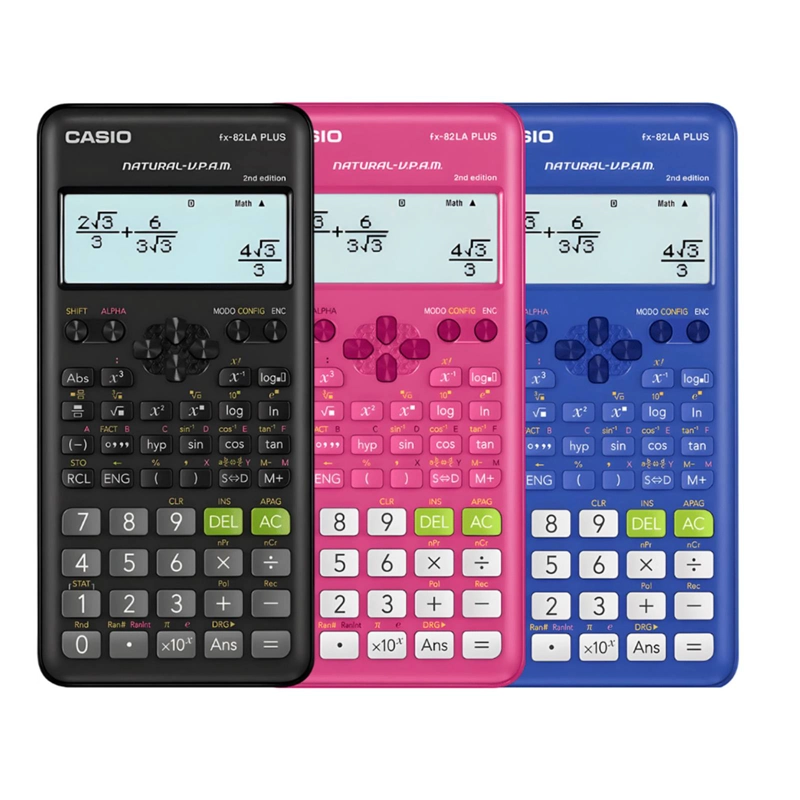CALCULADORA CIENTIFICA CASIO FX-82LA PLUS 252 FUNCIONES AZUL - 3