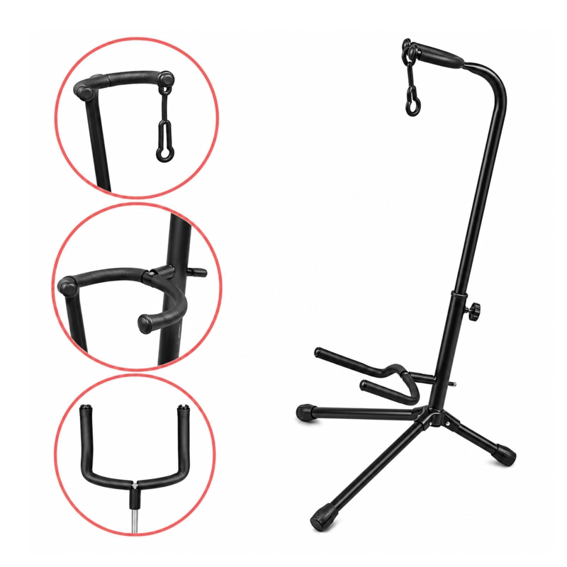ATRIL SOPORTE DE ALTURA PARA GUITARRAS Y BAJO - 5
