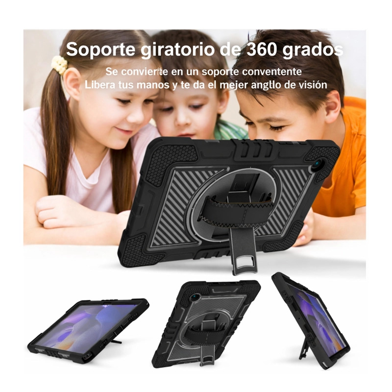 FUNDA ARMADURA ANTIGOLPE 360 COMPATIBLE CON TABLET SAMSUNG A9 PLUS - 4