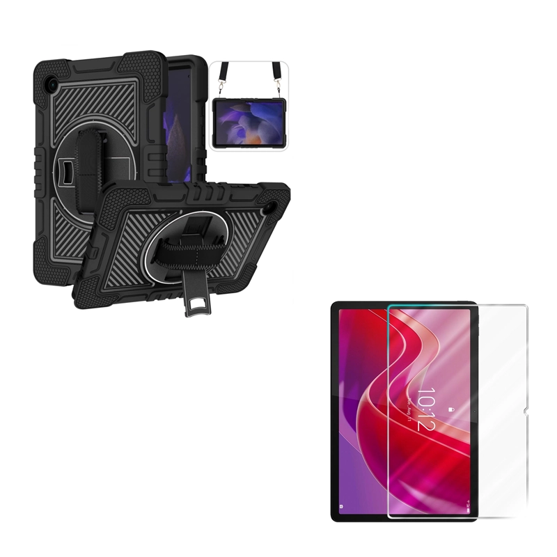 FUNDA ARMADURA 360 LAMINA VIDRIO COMPATIBLE CON TABLET SAMSUNG A9 PLUS - 1
