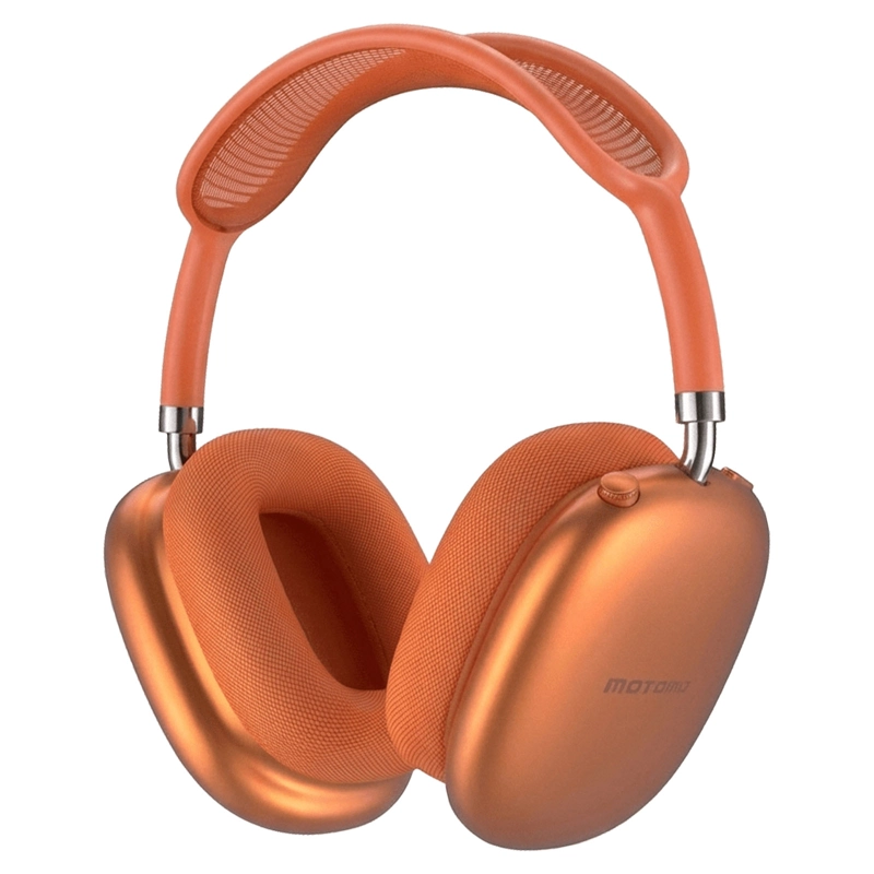 AUDIFONOS INALAMBRICO BLUETOOTH ACOLCHADO MAX395 NARANJA - 1