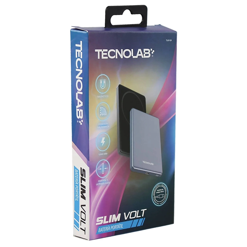 POWER BANK MAGNETICA COMPATIBLE CON IPHONE CON 5000 MAH GRIS - 5