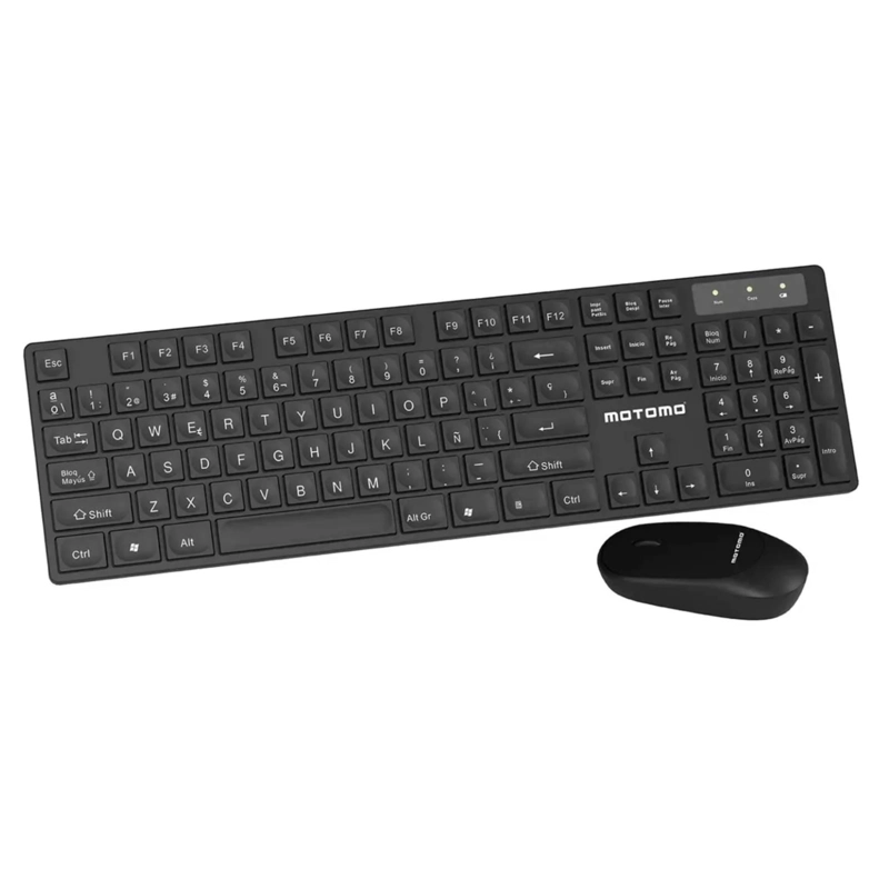 COMBO INALAMBRICO TECLADO ESPAÑOL Y MOUSE ADAPTADOR USB - 2