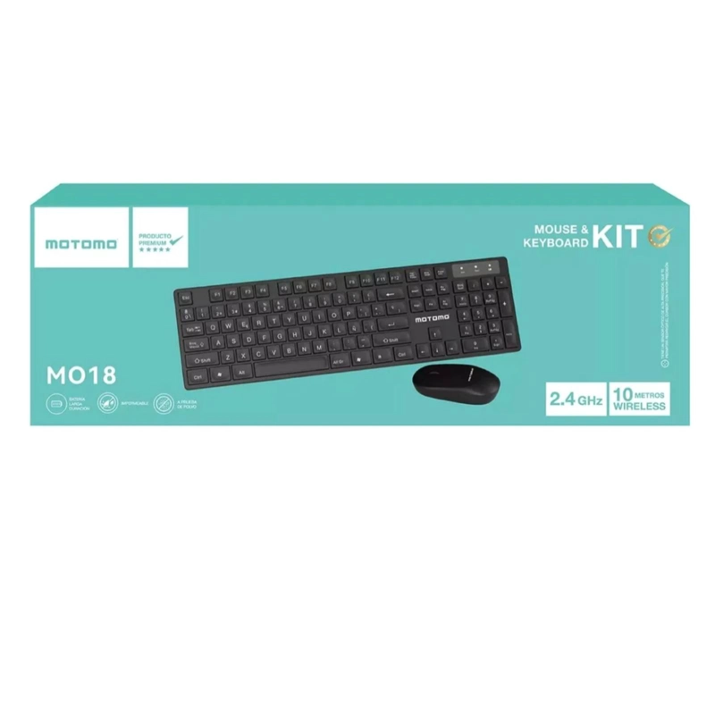 COMBO INALAMBRICO TECLADO ESPAÑOL Y MOUSE ADAPTADOR USB - 3