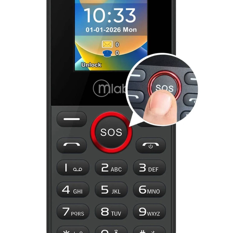 TELE FONO CELULAR DE ADULTO MAYOR 5G SOS DUAL SIM 1.77 - 3