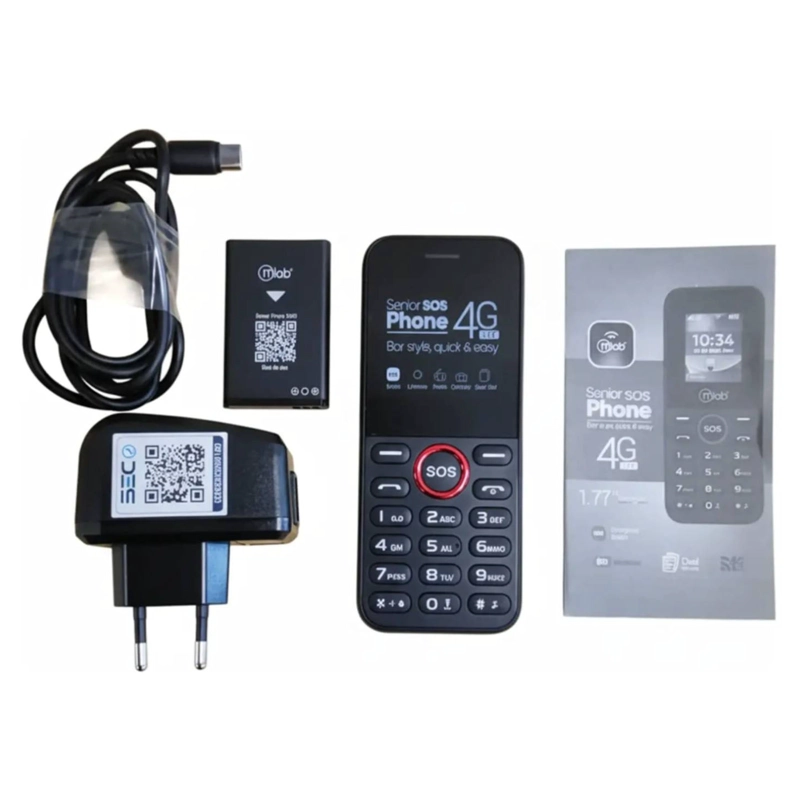 TELE FONO CELULAR DE ADULTO MAYOR 5G SOS DUAL SIM 1.77 - 4