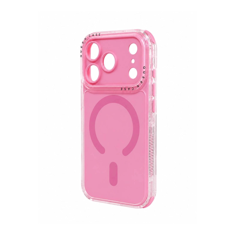GENÉRICO CARCASA ANTIGOLPES 360 COMPATIBLE CON IPHONE 17 PRO MAX ROSADO