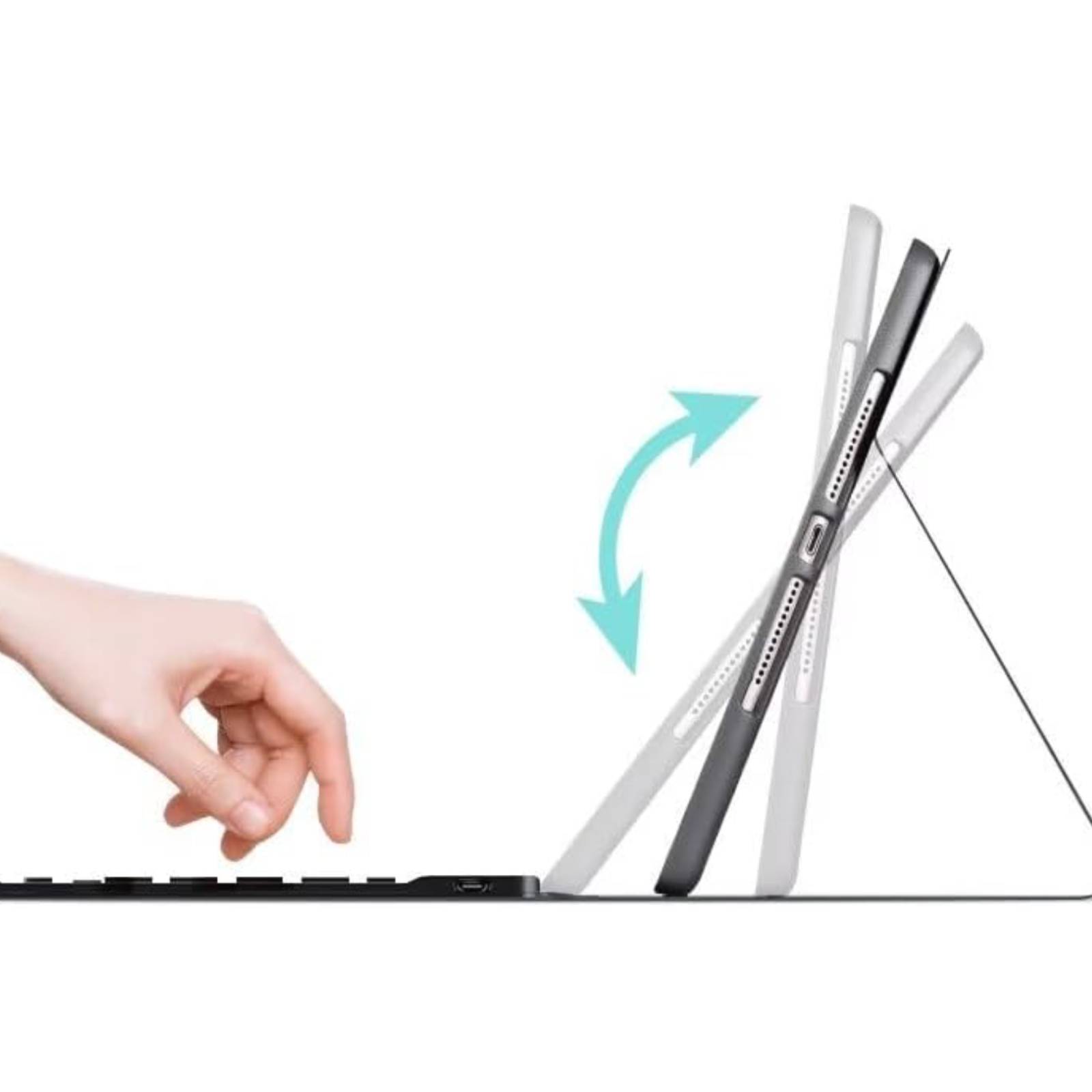 FUNDA CON TECLADO Ñ ESPAÑOL PARA IPAD PRO 11 M4 2024 GOLDROSE - 2
