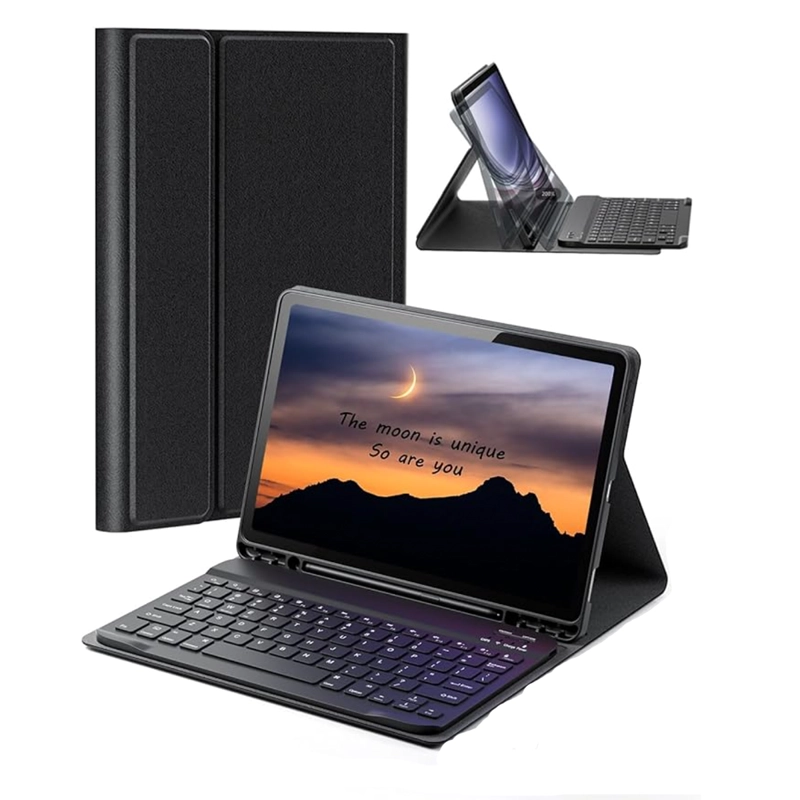 FUNDA CON TECLADO Ñ ESPAÑOL PARA IPAD PRO 11 M4 2024 NEGRO - 1