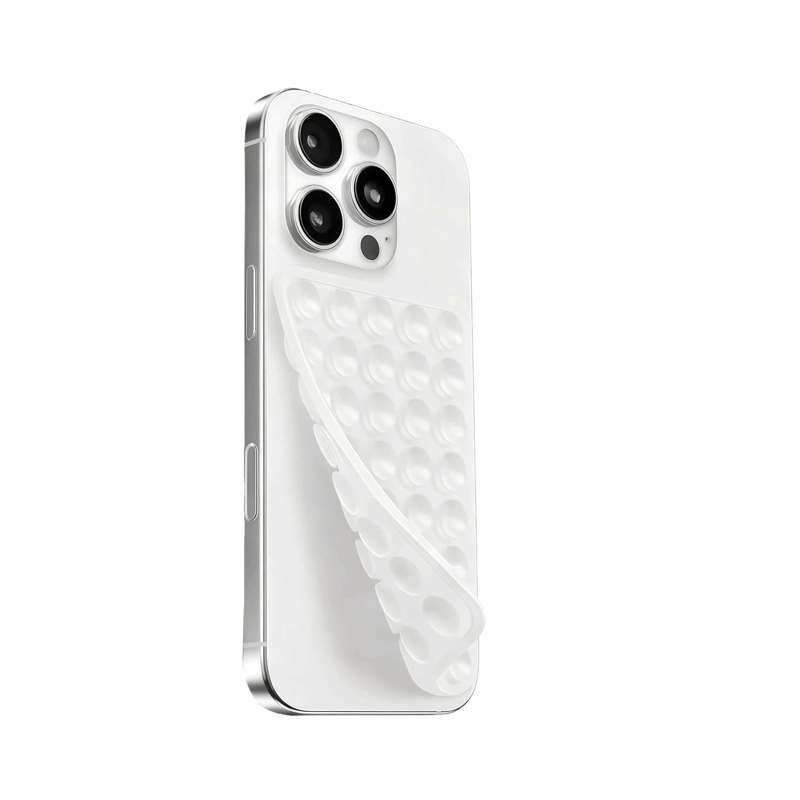 JOIGO SOPORTE DE SILICONA CON VENTOSA DOBLE PARA CARCASA / CELULAR TRANSPARENTE