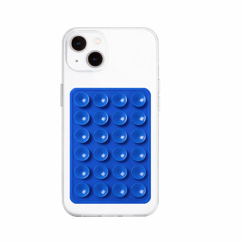 JOIGO SOPORTE DE SILICONA CON VENTOSA DOBLE PARA CARCASA / CELULAR AZUL