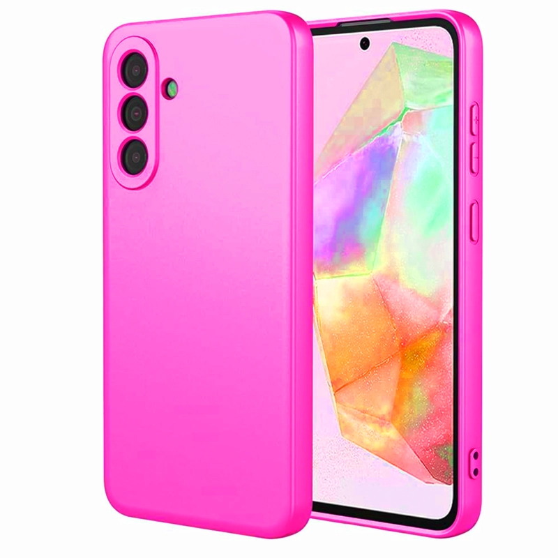 GENÉRICO CARCASA COMPATIBLE CON SAMSUNG A37 GOMA FUCSIA