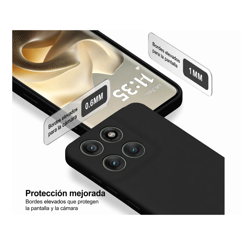 CARCASA COMPATIBLE CON MOTOROLA EDGE 60 PRO TURQUESA - 4