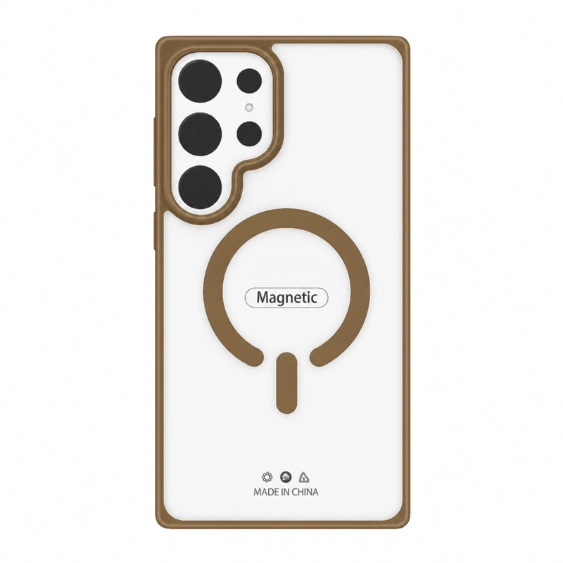 GENÉRICO CARCASA MATTE COMPATIBLE CON SAMSUNG S26 ULTRA MAGSAFE MARRON