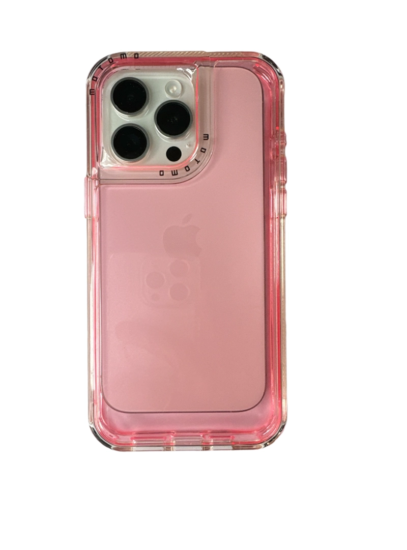 CARCASA PARA IPHONE 15 ANTIGOLPES SPACE ROSADO - 2