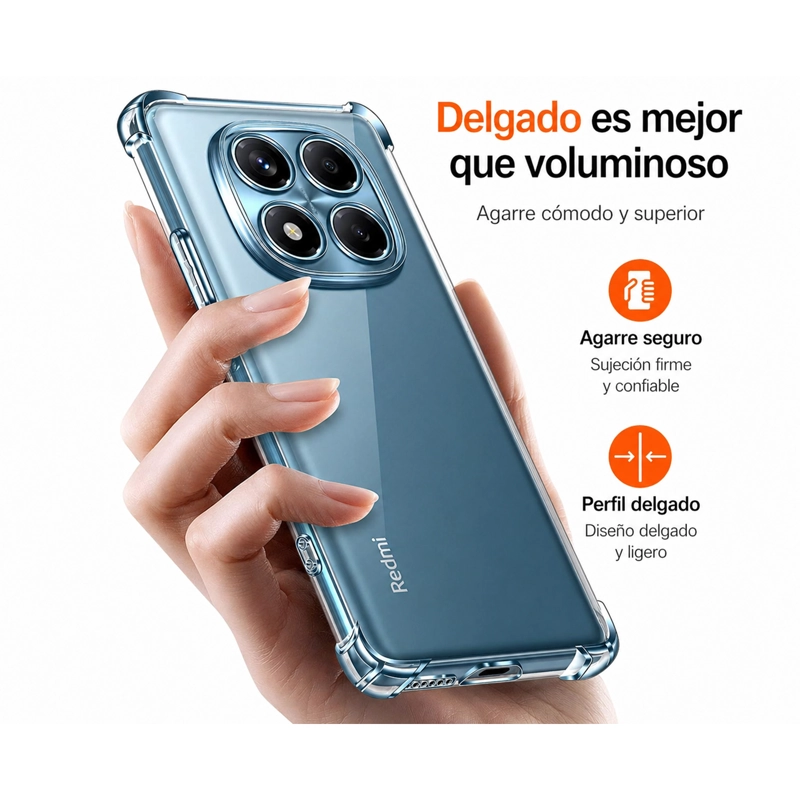 CARCASA TRANSPARENTE PARA XIAOMI REDMI NOTE 14 PRO 4G - 2