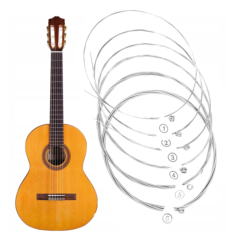 SET DE CUERDAS DE GUITARRA CLASICA NYLON RECUBRIMIENTO COBRE - 5