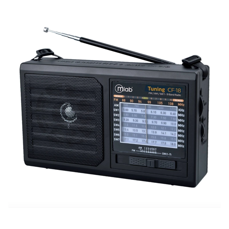 RADIO RECARGABLE MULTIBANDAS CLASICO AM / FM TUNING 9 BANDAS - 3